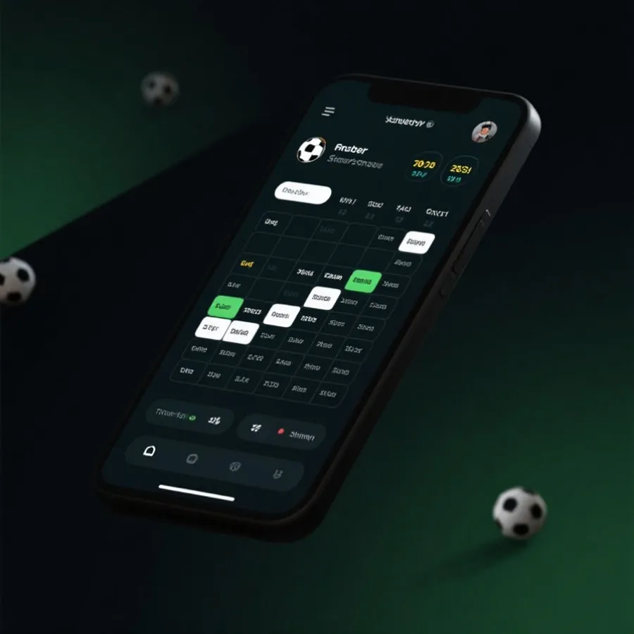 移动端赛程查询界面示意图