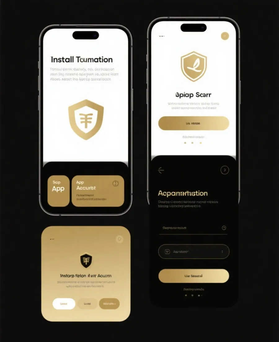 App 安装步骤示意图